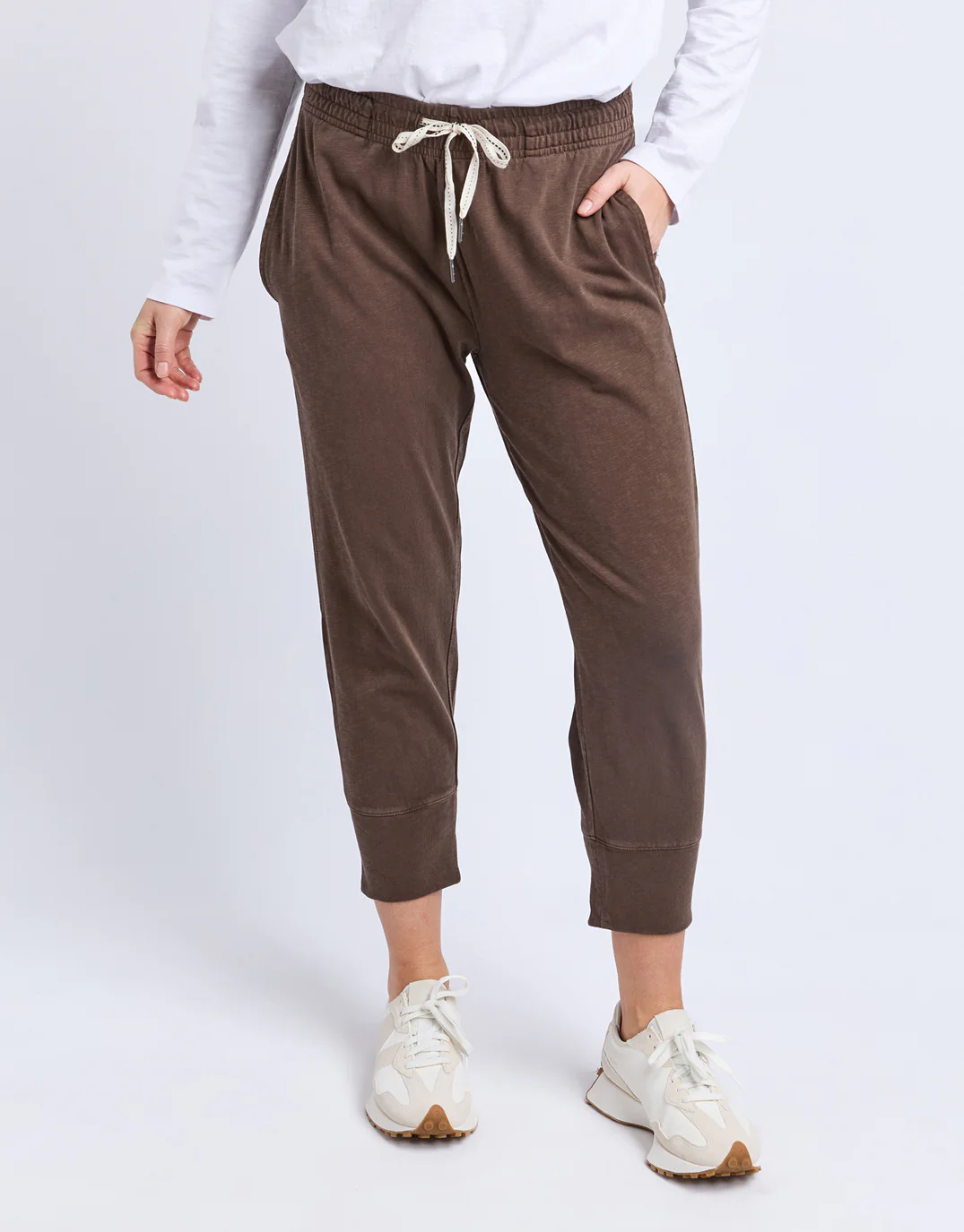 3/4 Brunch Pant - Coffee