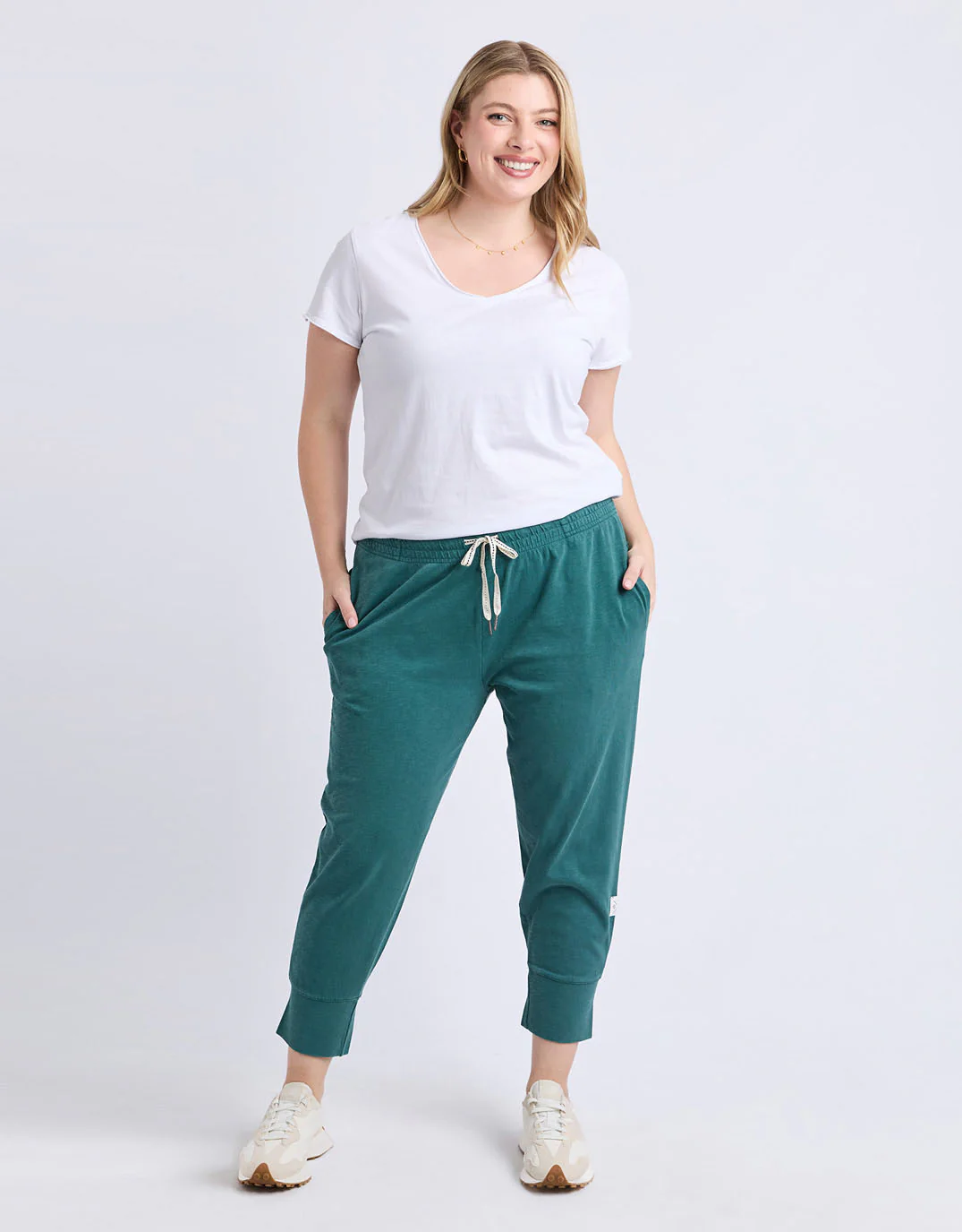 3/4 Brunch Pant - Teal - Image 2