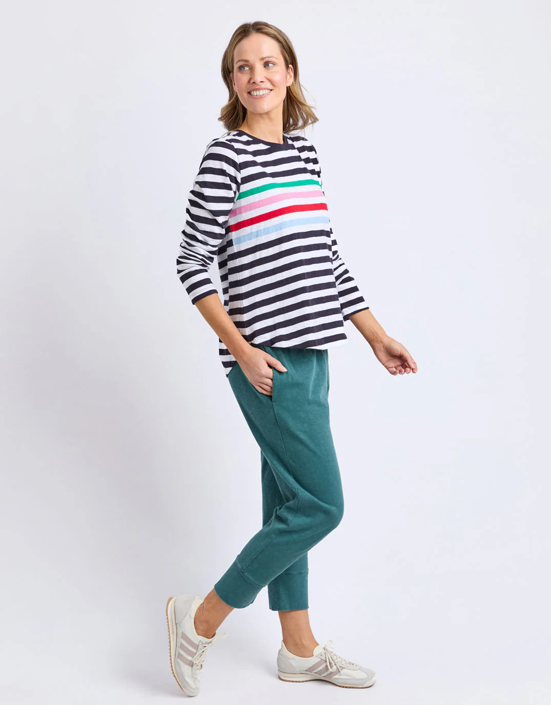 3/4 Brunch Pant - Teal - Image 5