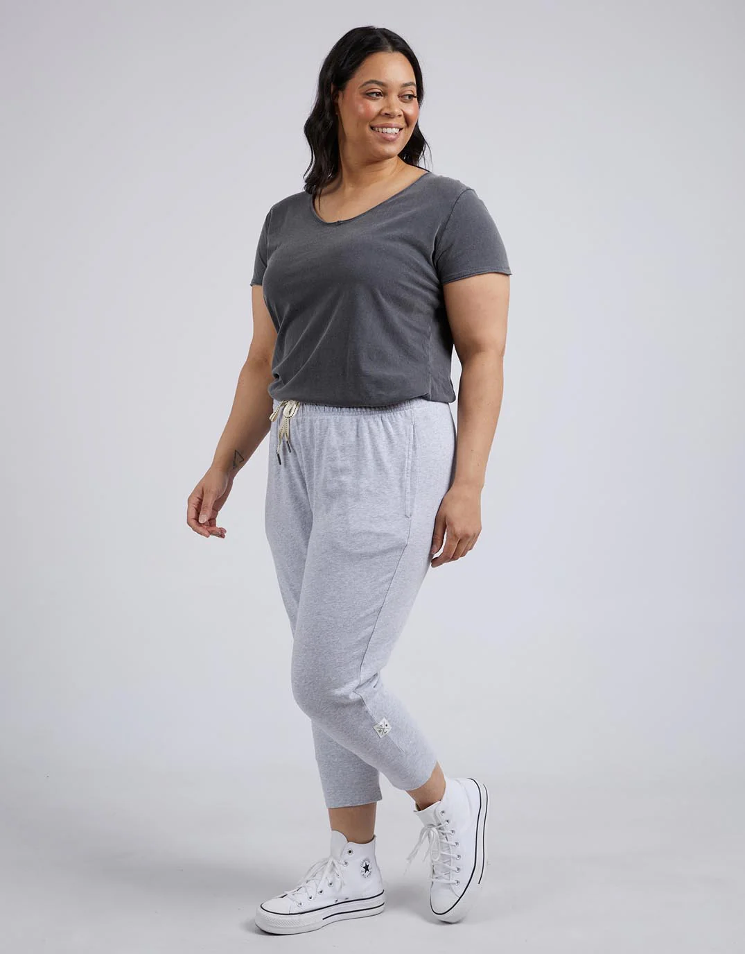 3/4 Brunch Pants - Grey Marle - Image 11
