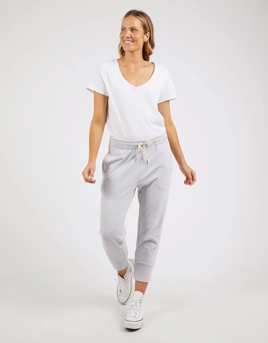 3/4 Brunch Pants - Grey Marle - Image 9