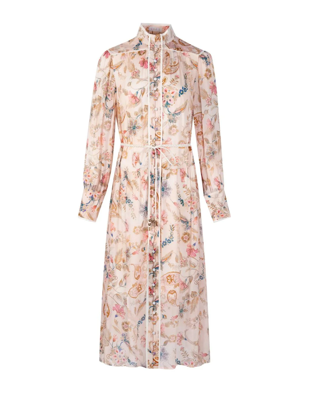 Alexandra Dress - Beige Print - Image 7
