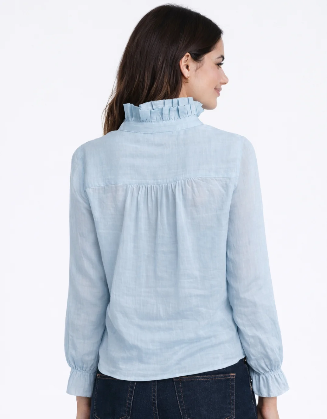 Amber Blouse - Sky Blue - Image 3