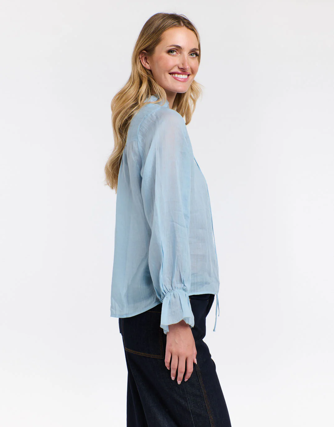 Amber Blouse - Sky Blue - Image 4
