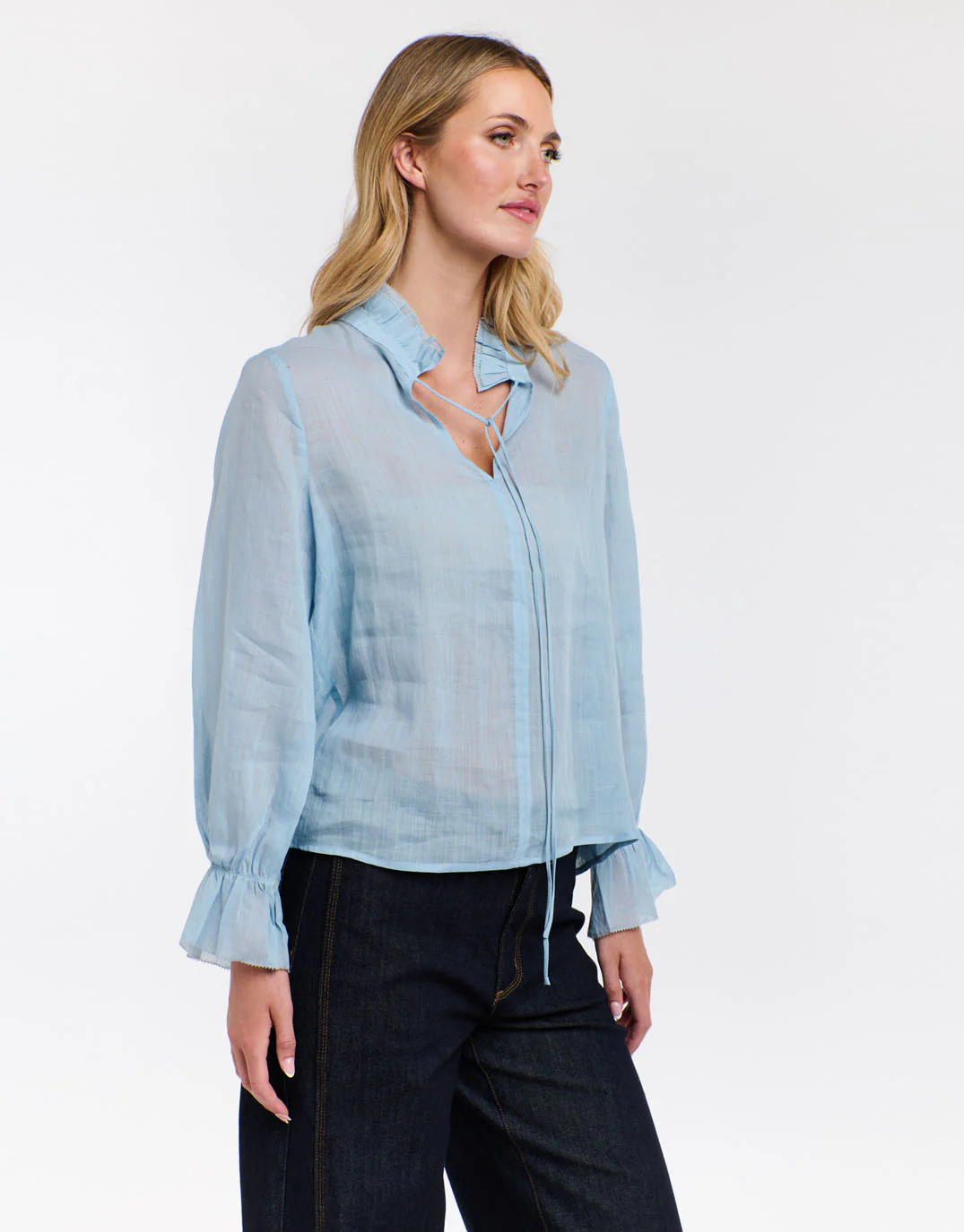 Amber Blouse - Sky Blue - Image 6