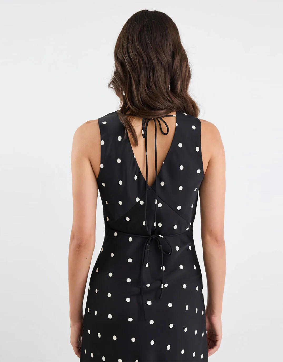 Aston Maxi Dress - Black Large Polka Dot - Image 5