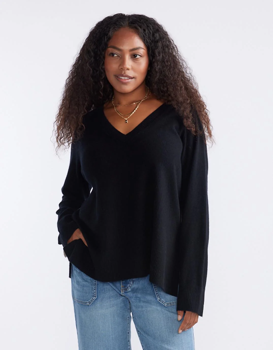 Atelier Wool Cashmere Knit - Black - Image 5