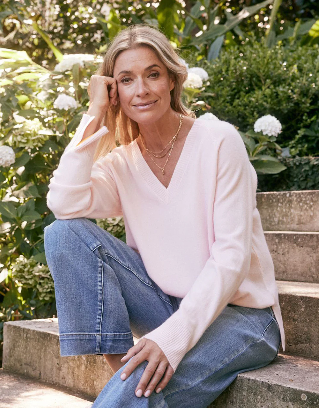 Atelier Wool Cashmere Knit - Ice Pink
