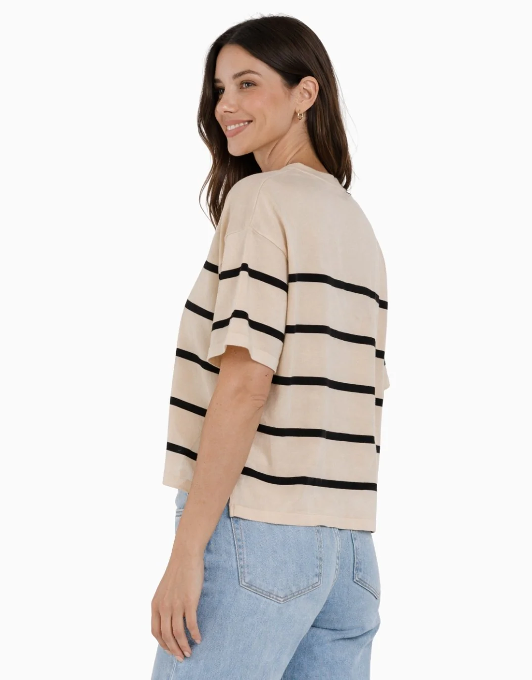 Bailey Box Sweater - Cream/Licorice - Image 2