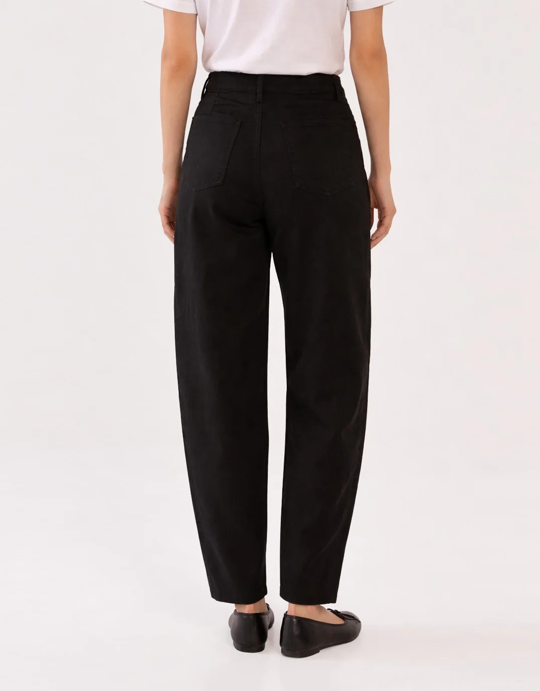 Barrel Leg Chino - Black - Image 5