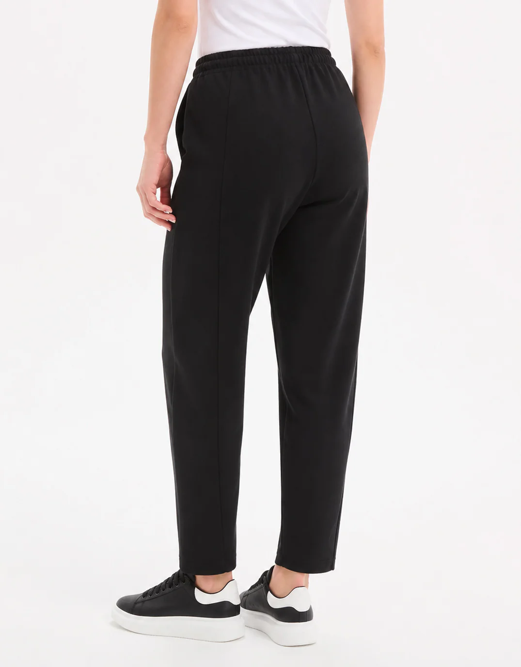 Barrel Leg Lounge Pant - Black / Cream Stripe - Image 4