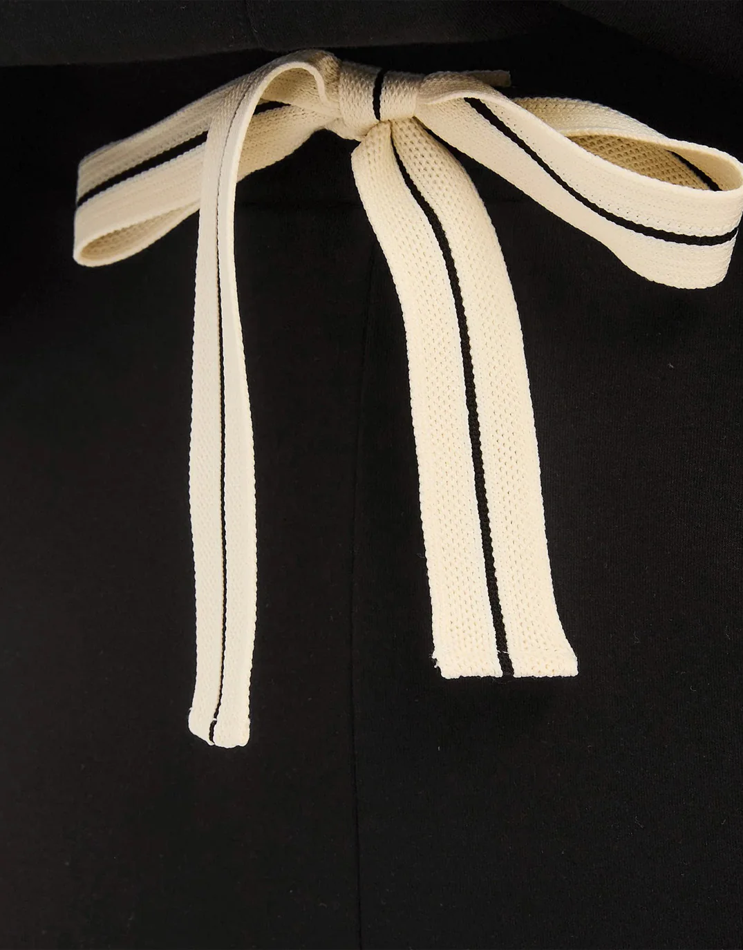 Barrel Leg Lounge Pant - Black / Cream Stripe - Image 6