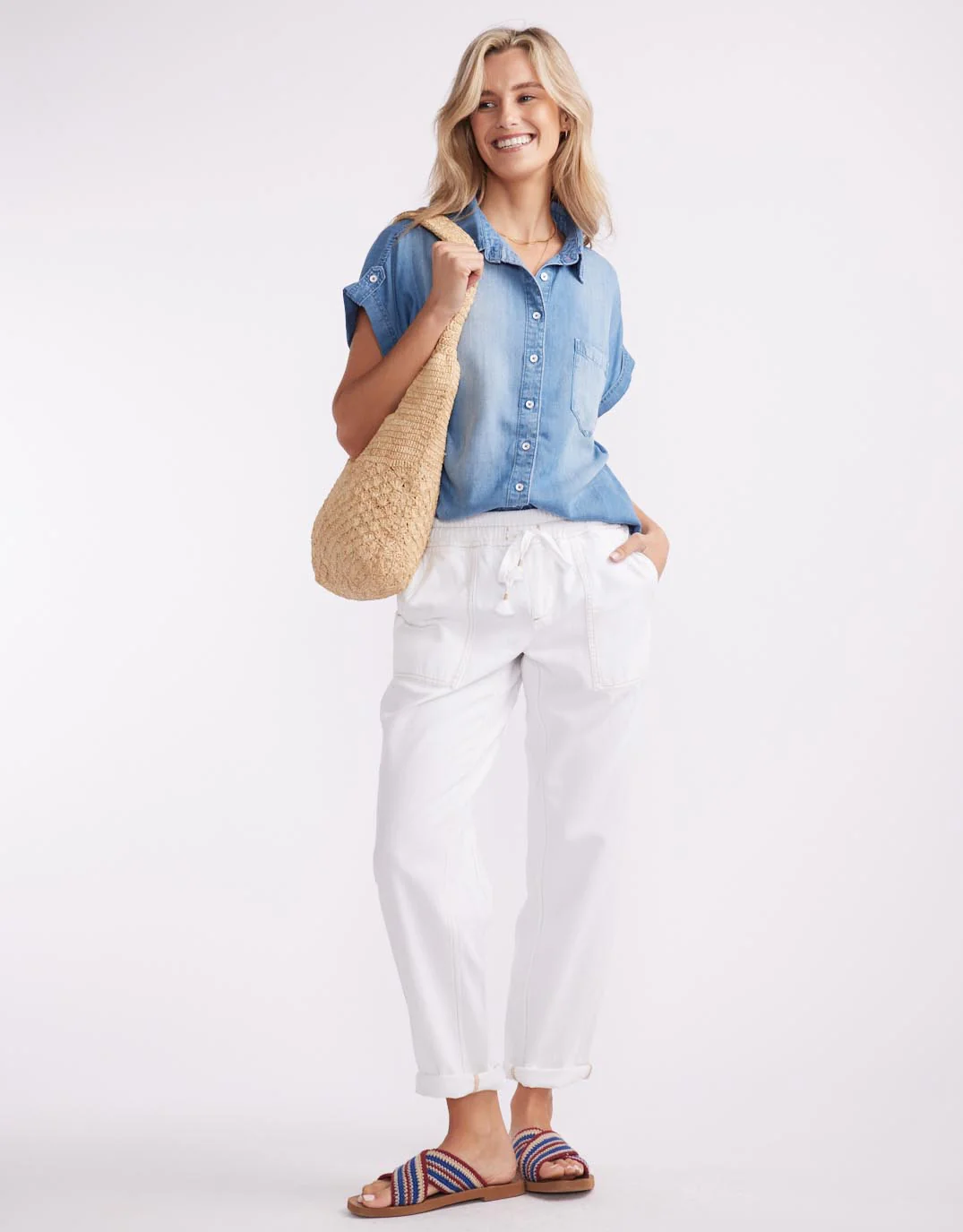 Beach Comber Pant - White - Image 3