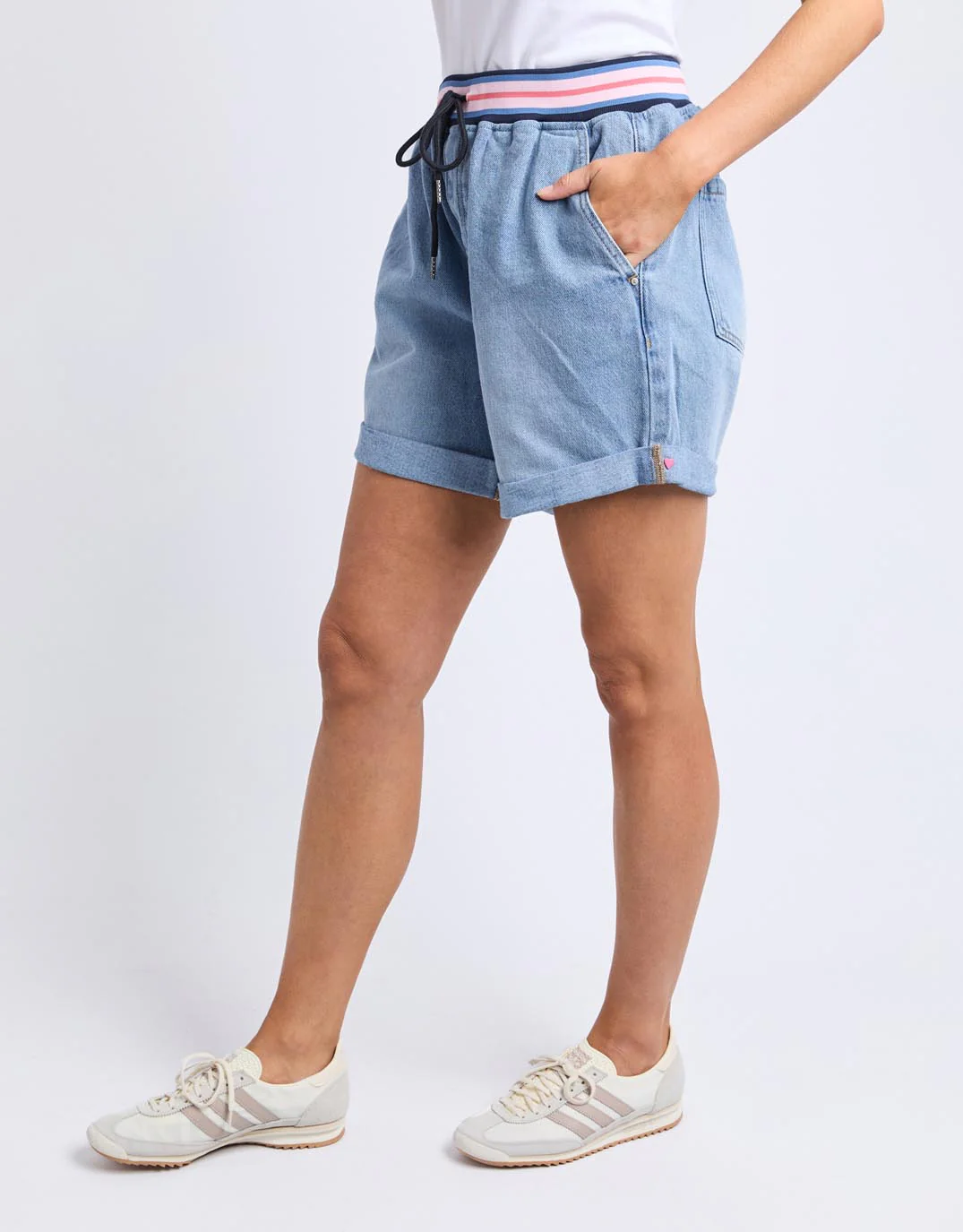 Bodhi Denim Short - Mid Blue Wash - Image 4