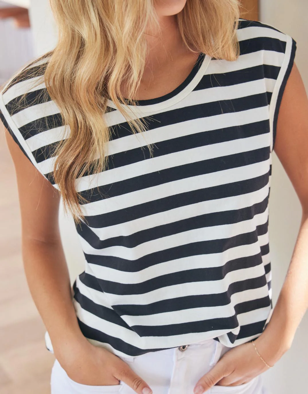 Cali Tank Top - Frenchie Stripe - Image 10