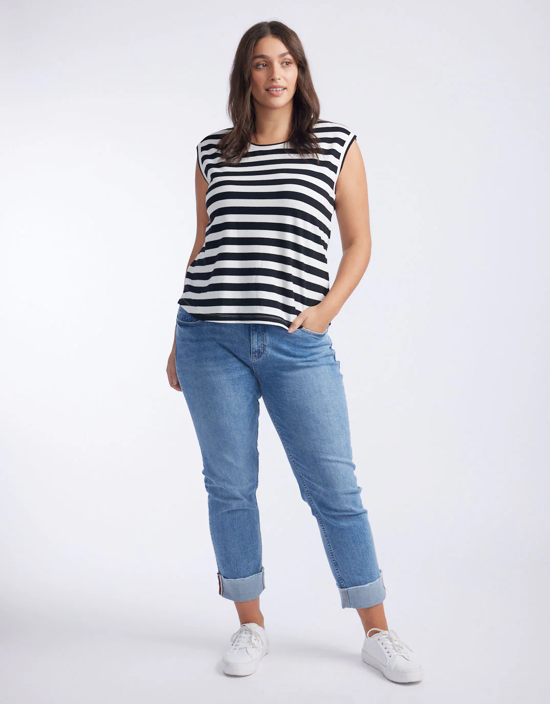 Cali Tank Top - Frenchie Stripe - Image 4