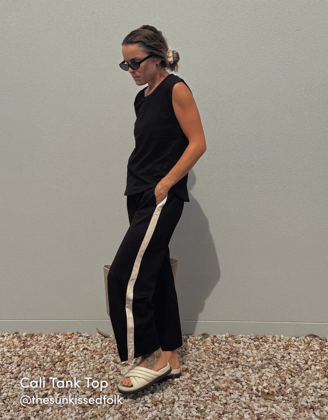 Cali Tank Top - Black - Image 3