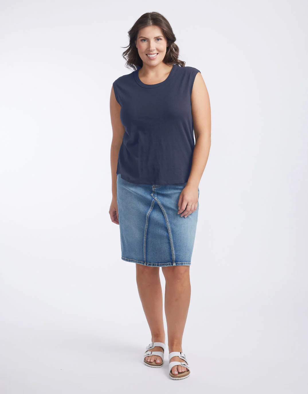 Cali Tank Top - Navy - Image 3