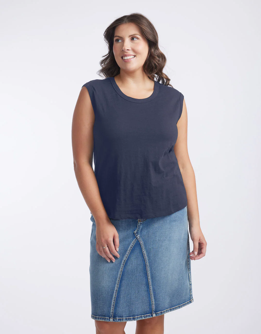 Cali Tank Top - Navy - Image 5