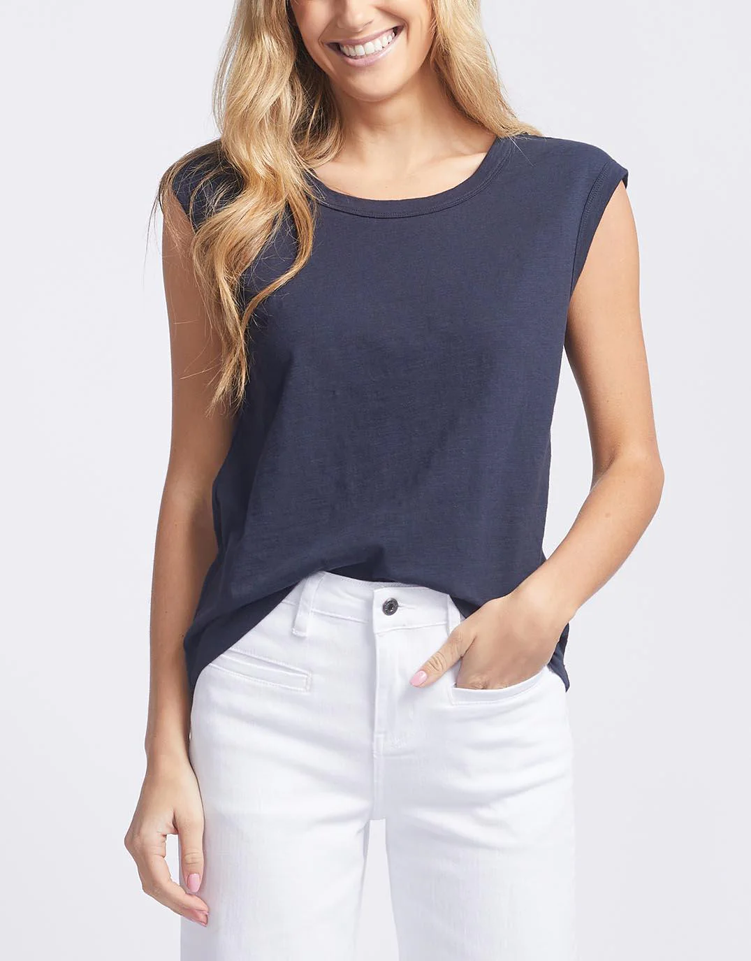 Cali Tank Top - Navy - Image 7