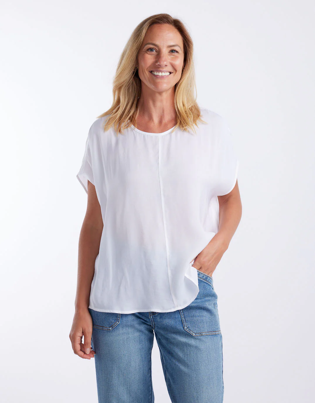 Effortless Camille Shell Top - White - Image 3