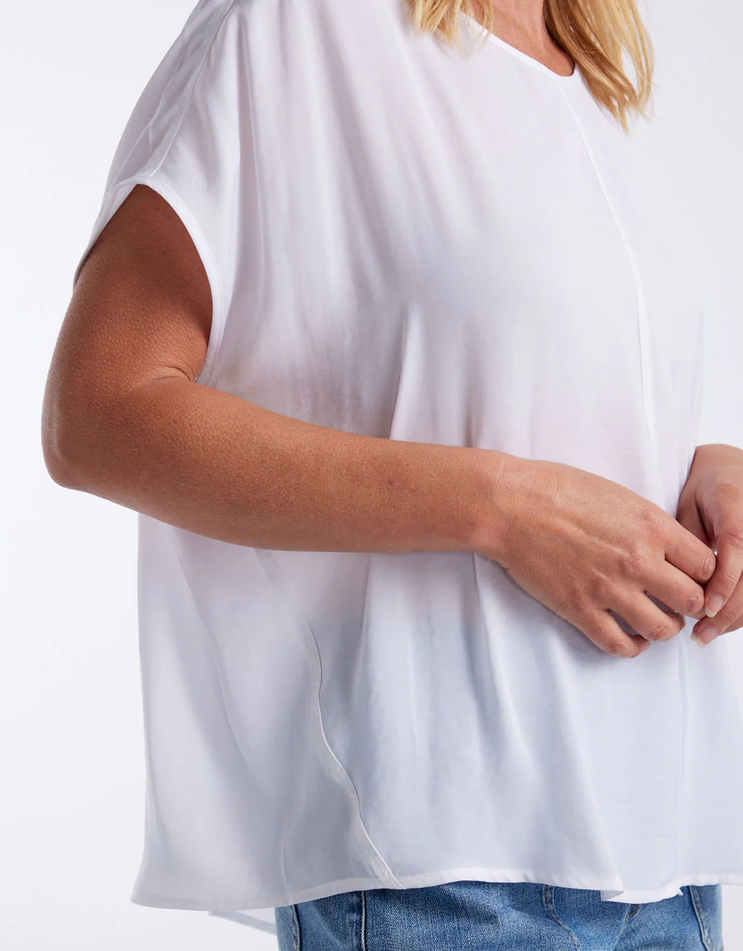 Effortless Camille Shell Top - White - Image 7