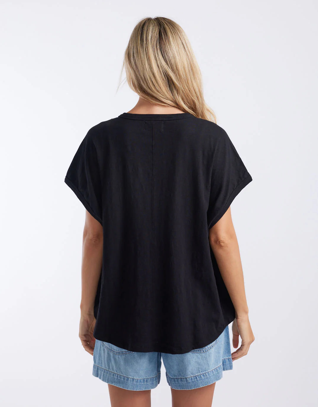 Camille Cotton Top - Black - Image 2