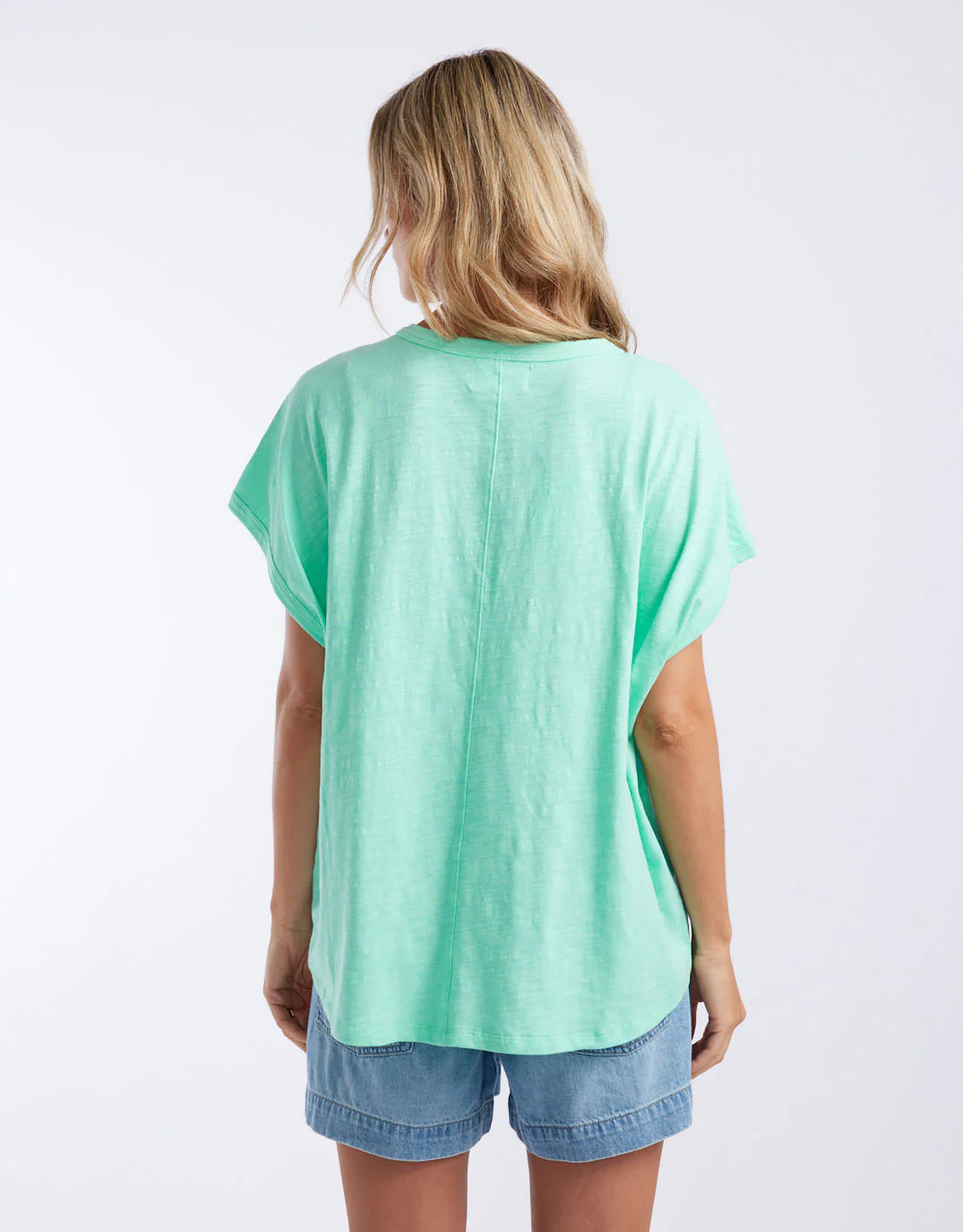 Camille Cotton Top - Honeydew Mint - Image 3