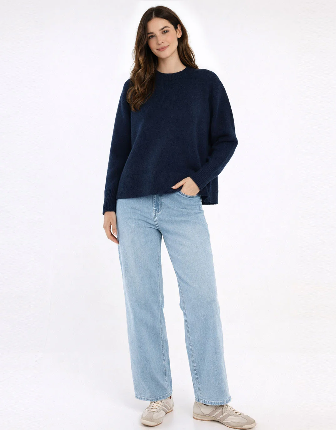 Camryn Knit Sweater - Navy - Image 3