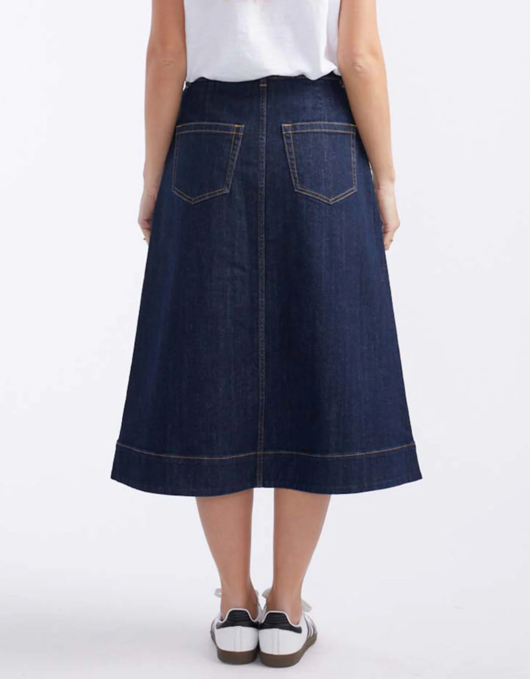 Catalina Midi Skirt - Indigo - Image 10