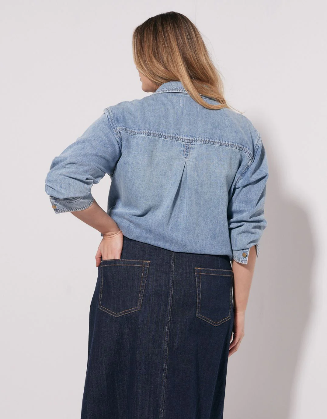 Catalina Midi Skirt - Indigo - Image 8