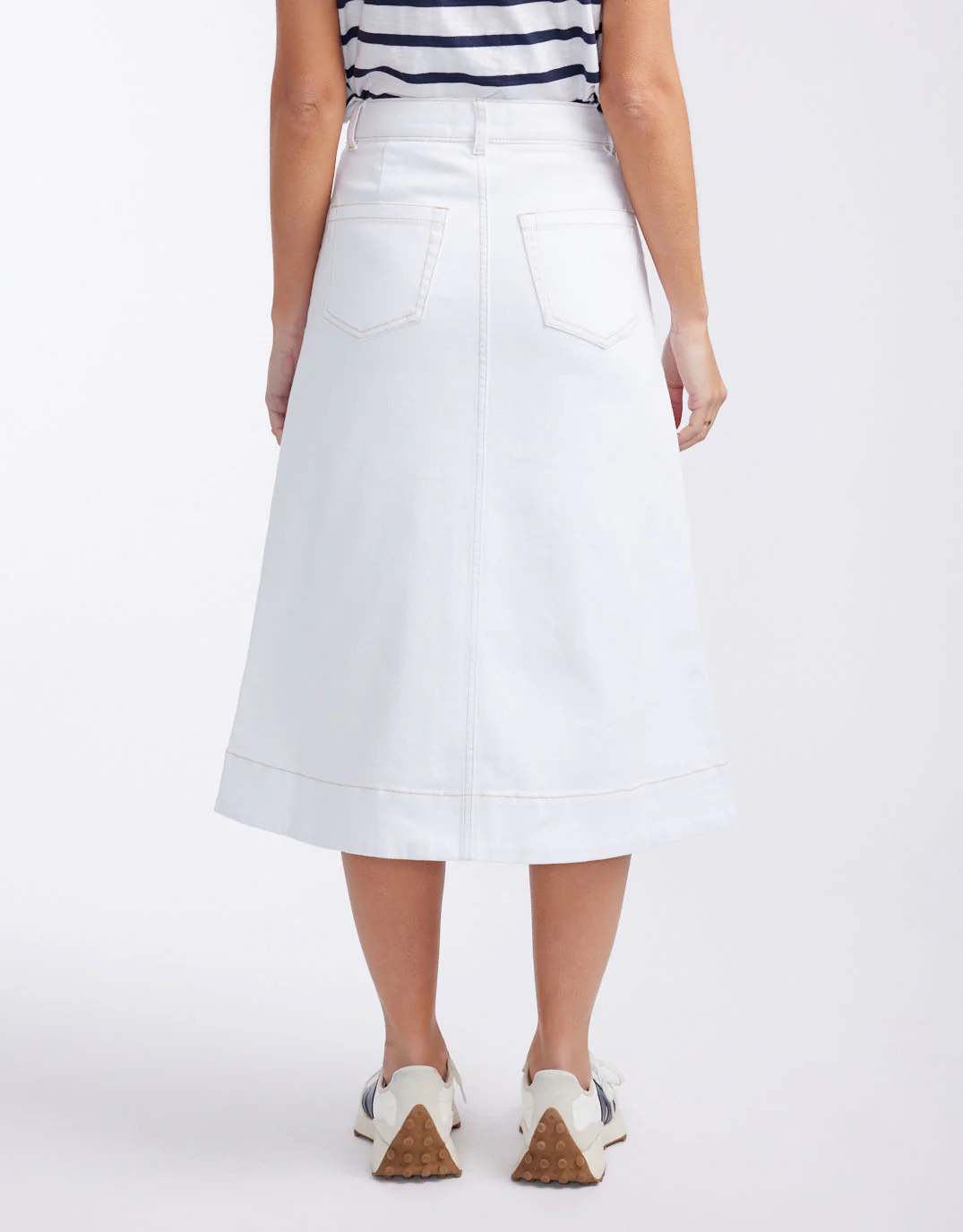 Catalina Midi Skirt - White - Image 11