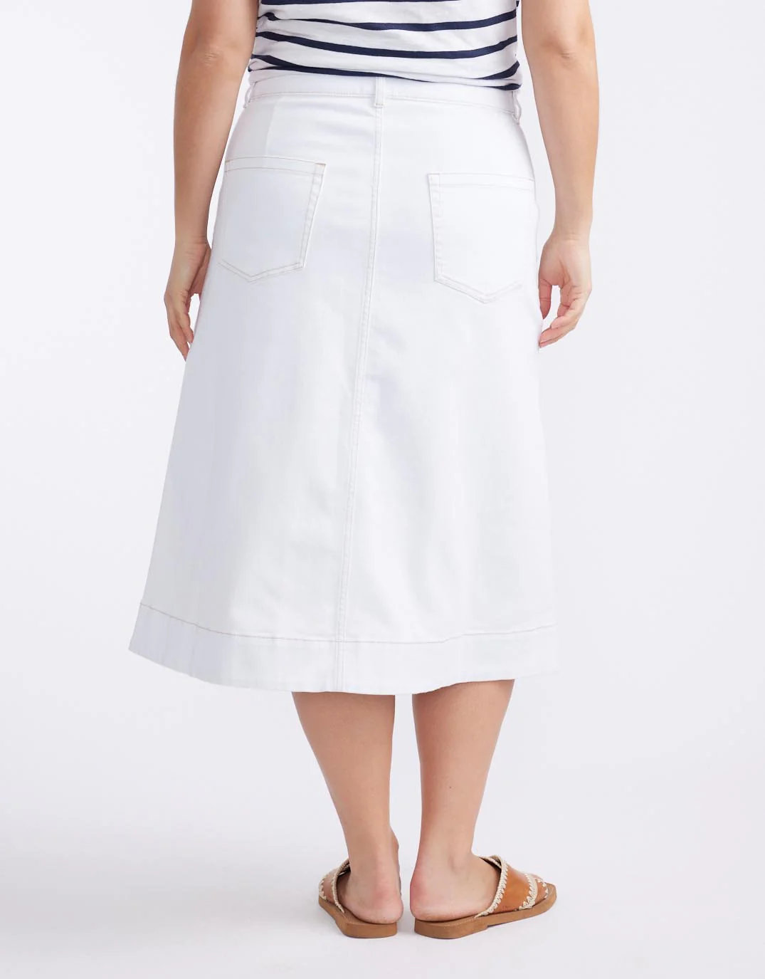 Catalina Midi Skirt - White - Image 12