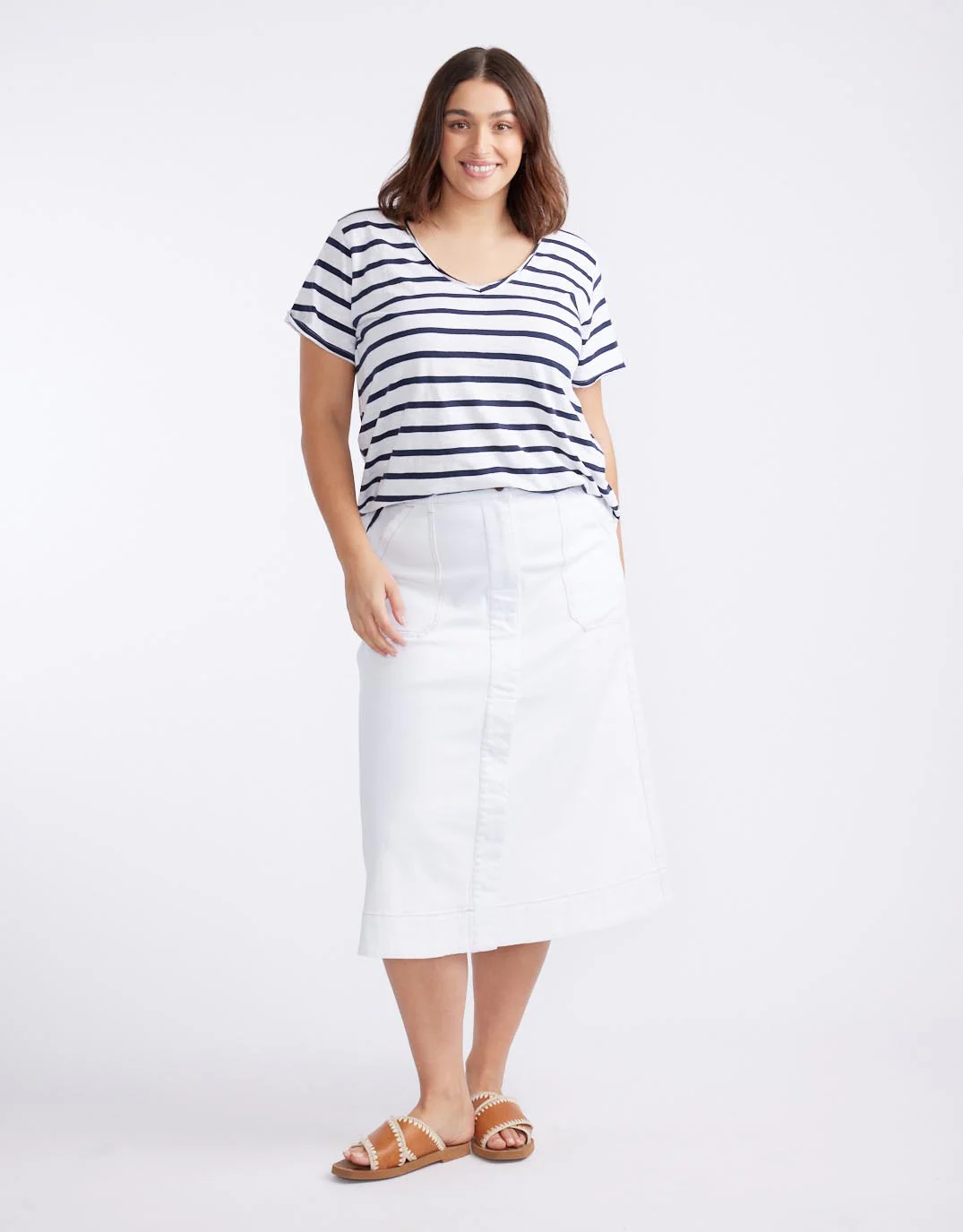 Catalina Midi Skirt - White - Image 8