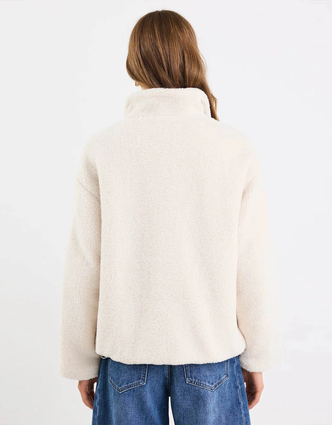 Chalet Sherpa Collared Jacket - Taupe - Image 6