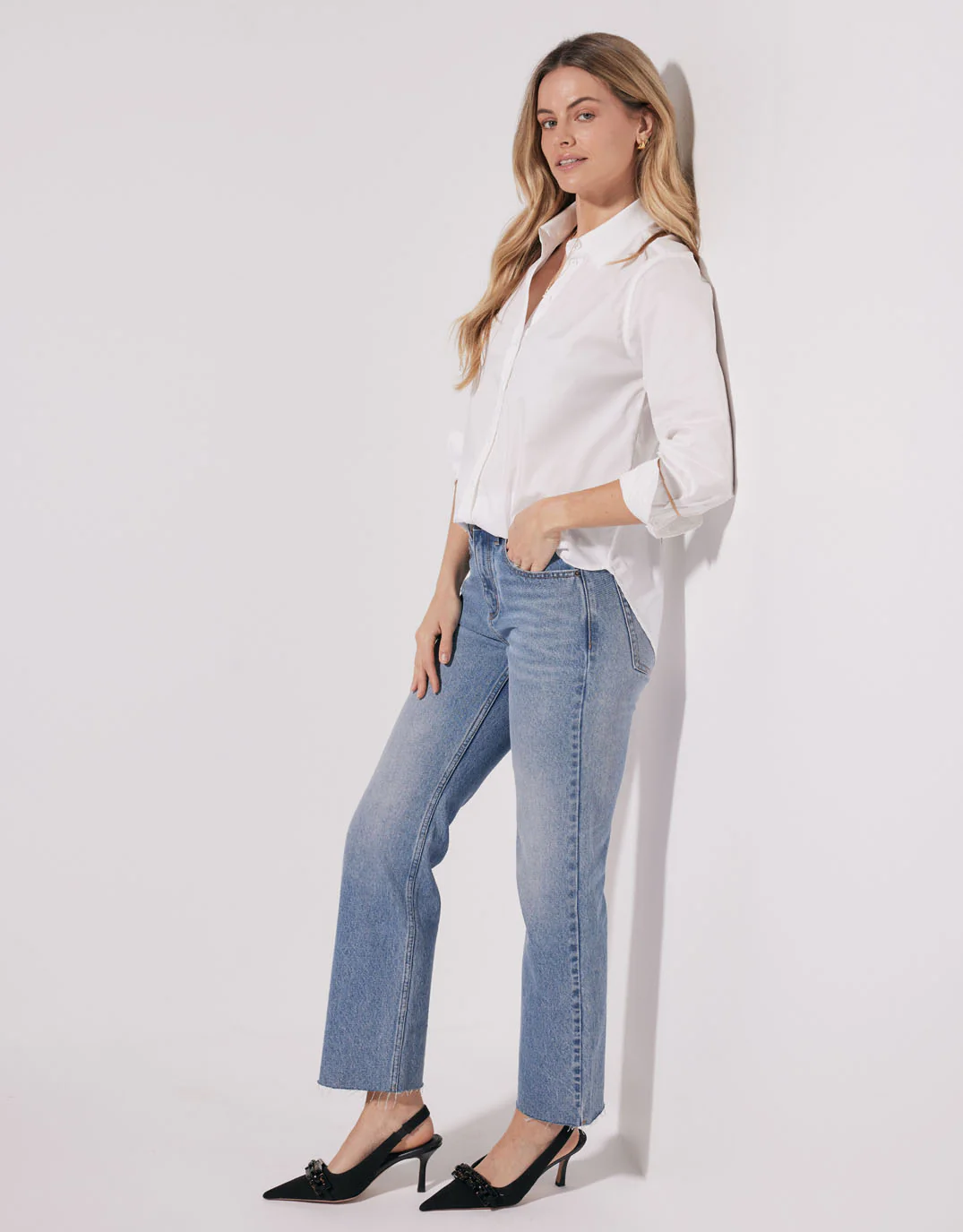 Charlotte Straight Leg Jean - Mid Wash - Image 5