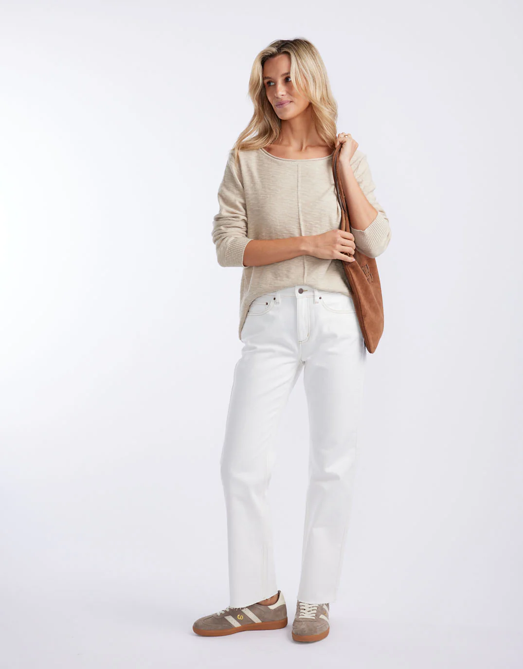 Charlotte Straight Leg Jean - White - Image 7