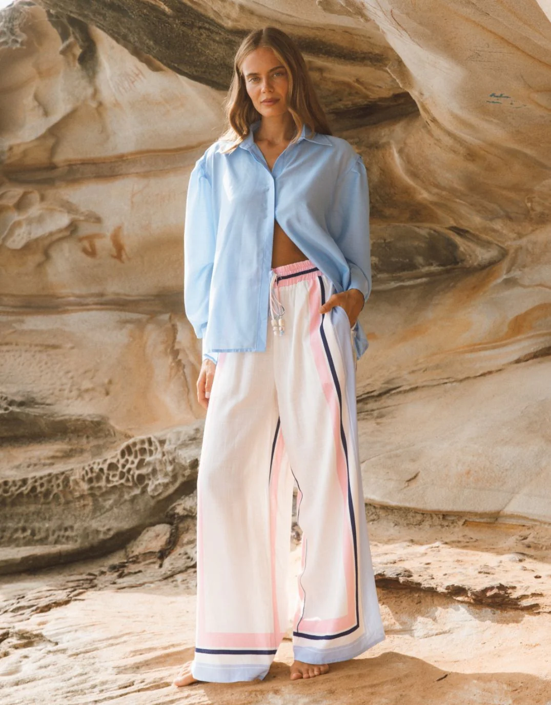 Clarabelle Wide Leg Pant - Multi - Image 2