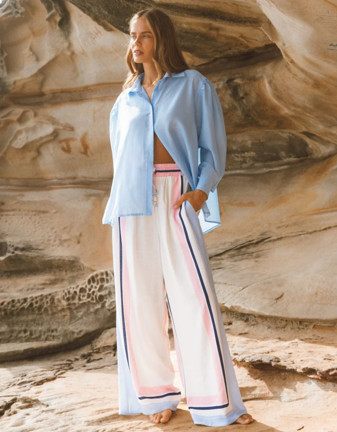 Clarabelle Wide Leg Pant - Multi - Image 5
