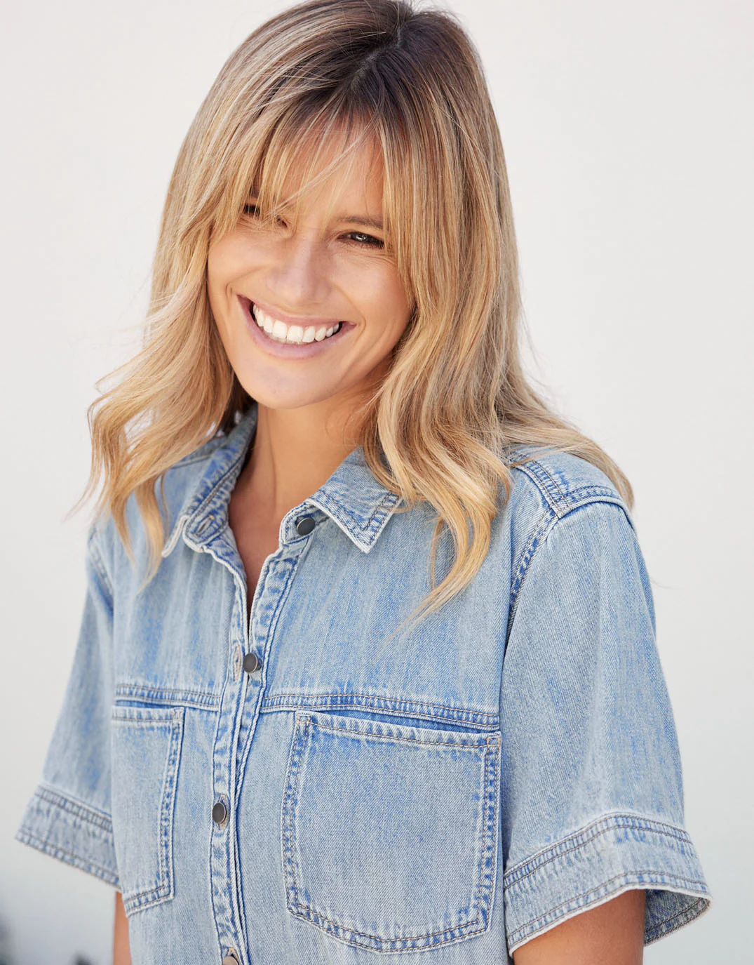 Claudia Denim Dress - Mid Wash - Image 20