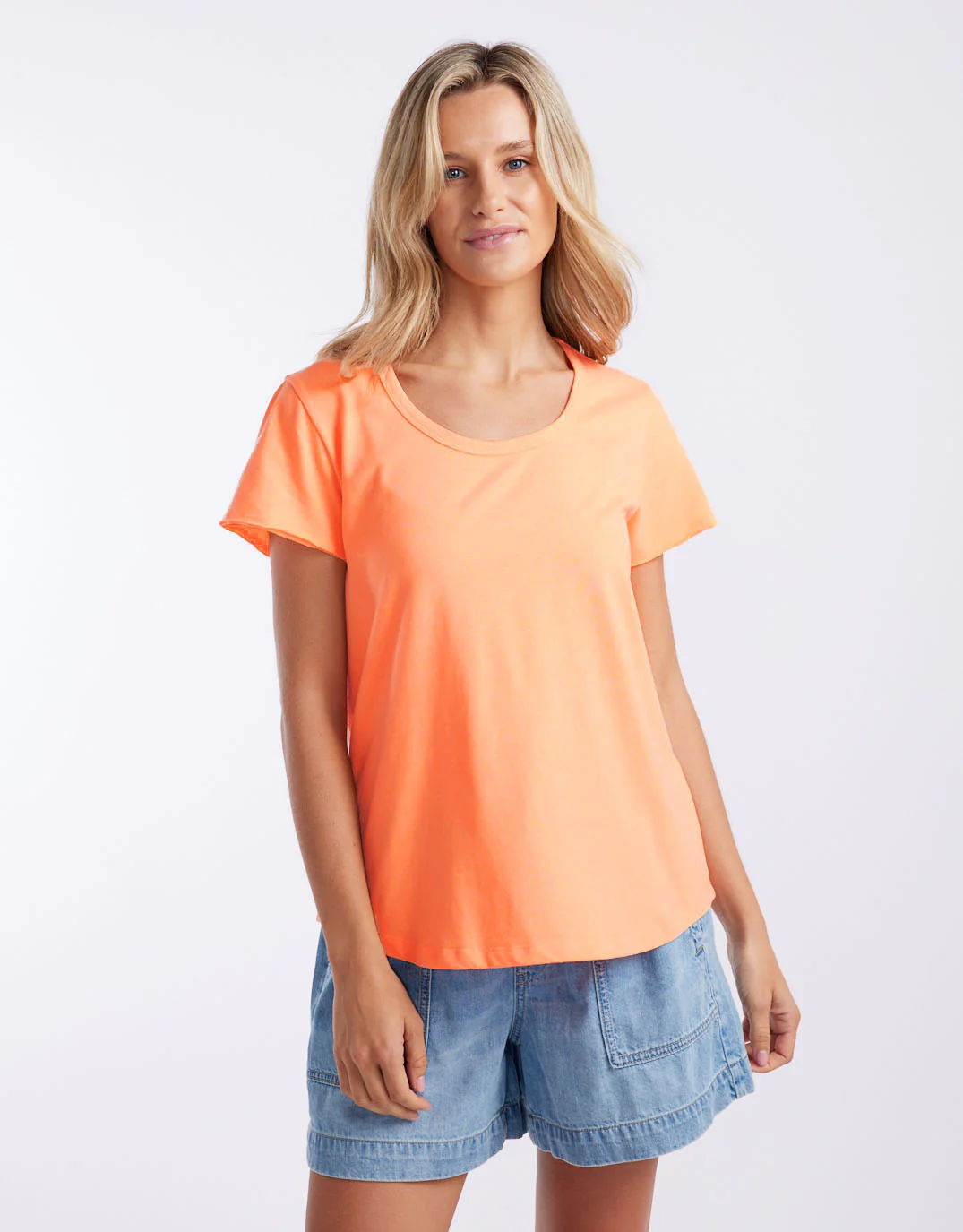 Club Tropez Round Neck Tee - Citrus - Image 5