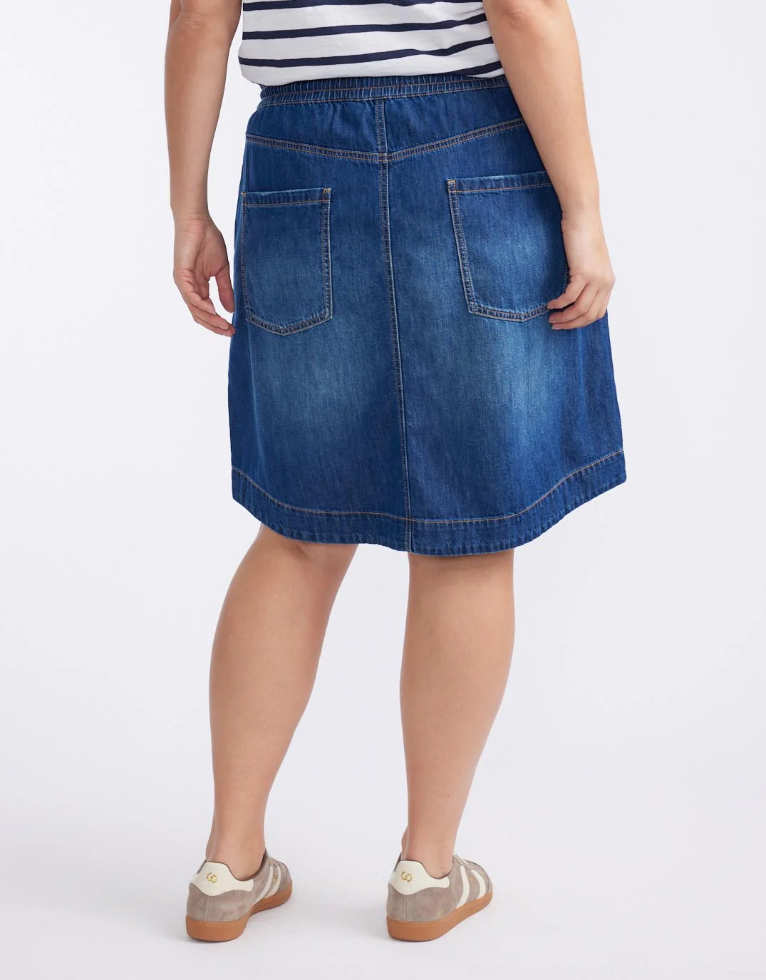 Coco Denim Skirt - Dark Wash - Image 11