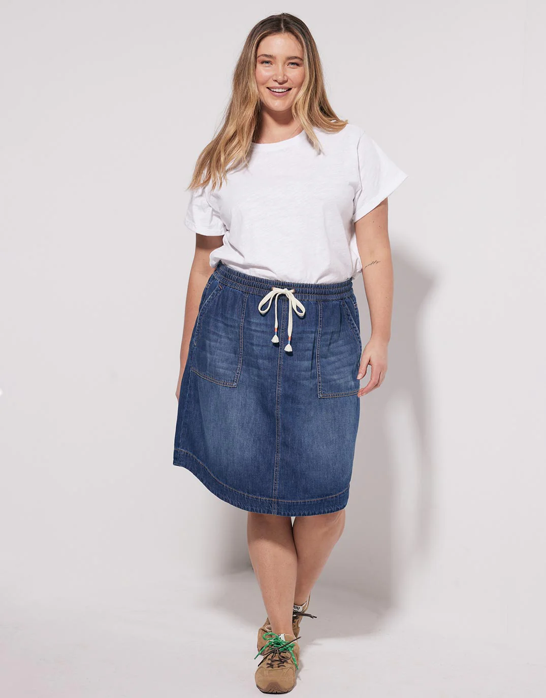 Coco Denim Skirt - Dark Wash - Image 3
