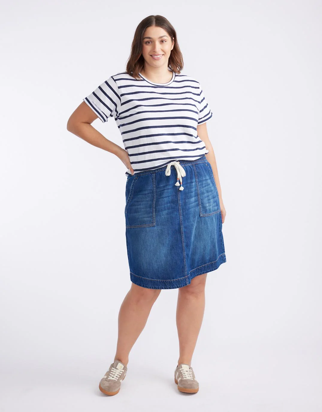 Coco Denim Skirt - Dark Wash - Image 4