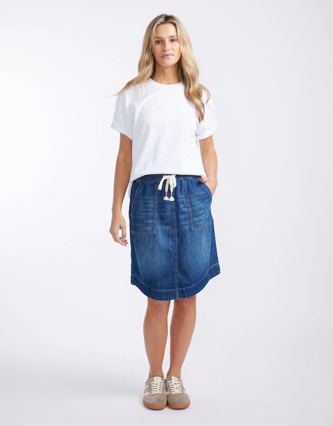 Coco Denim Skirt - Dark Wash - Image 6