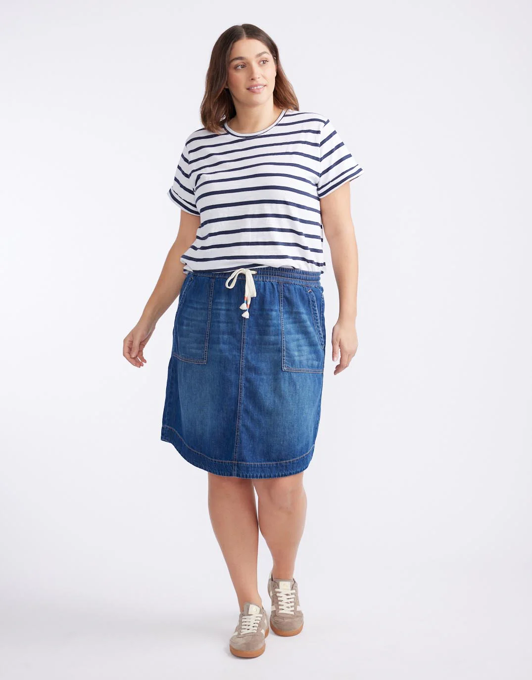 Coco Denim Skirt - Dark Wash - Image 7