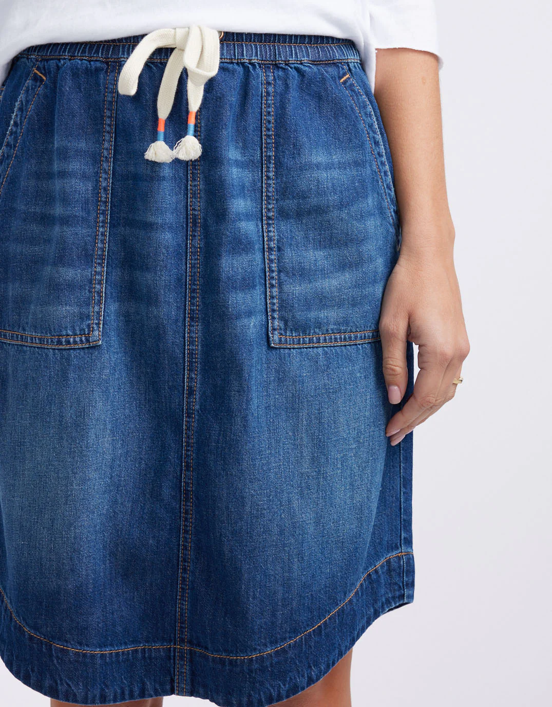 Coco Denim Skirt - Dark Wash - Image 9
