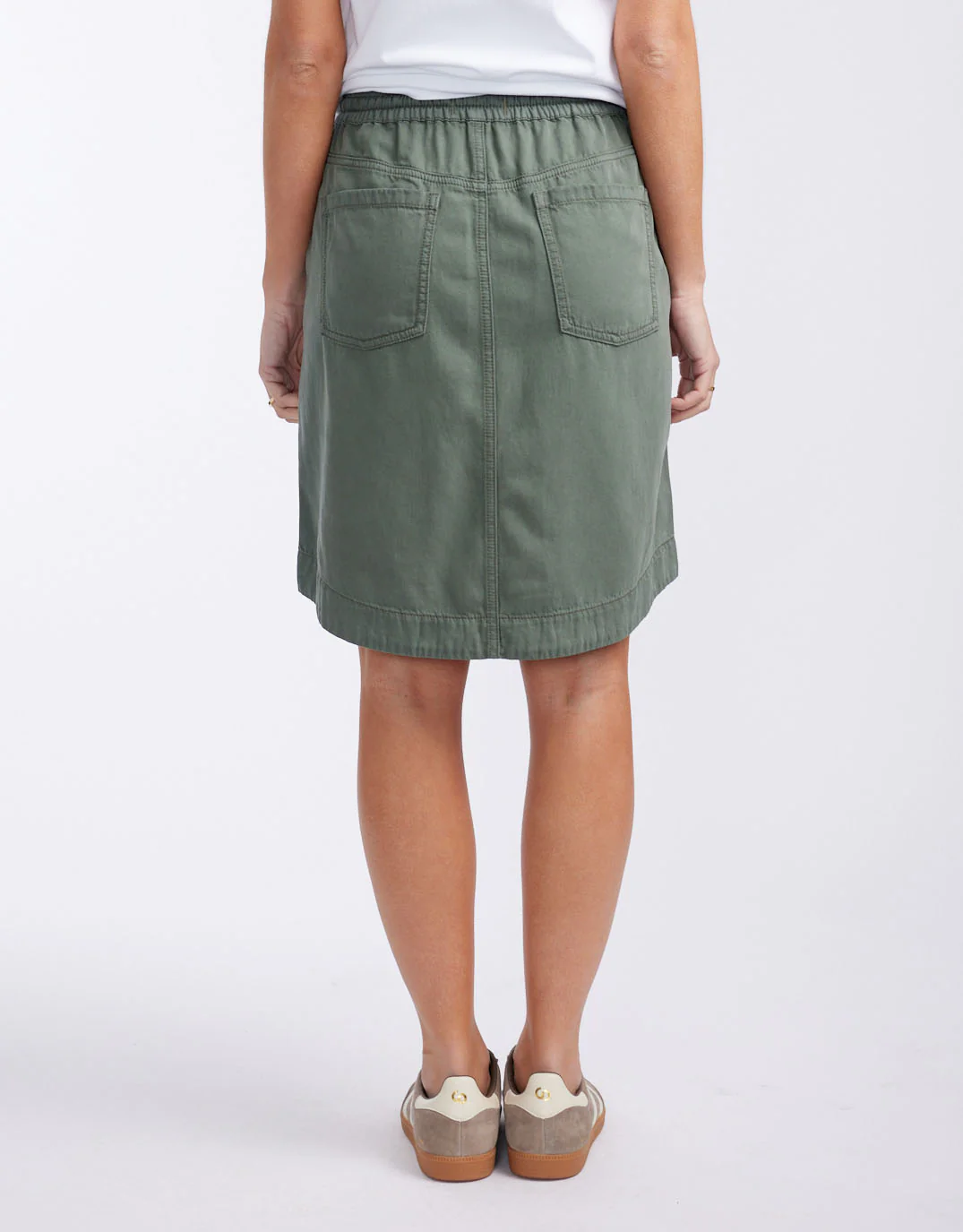 Coco Denim Skirt - Khaki - Image 11