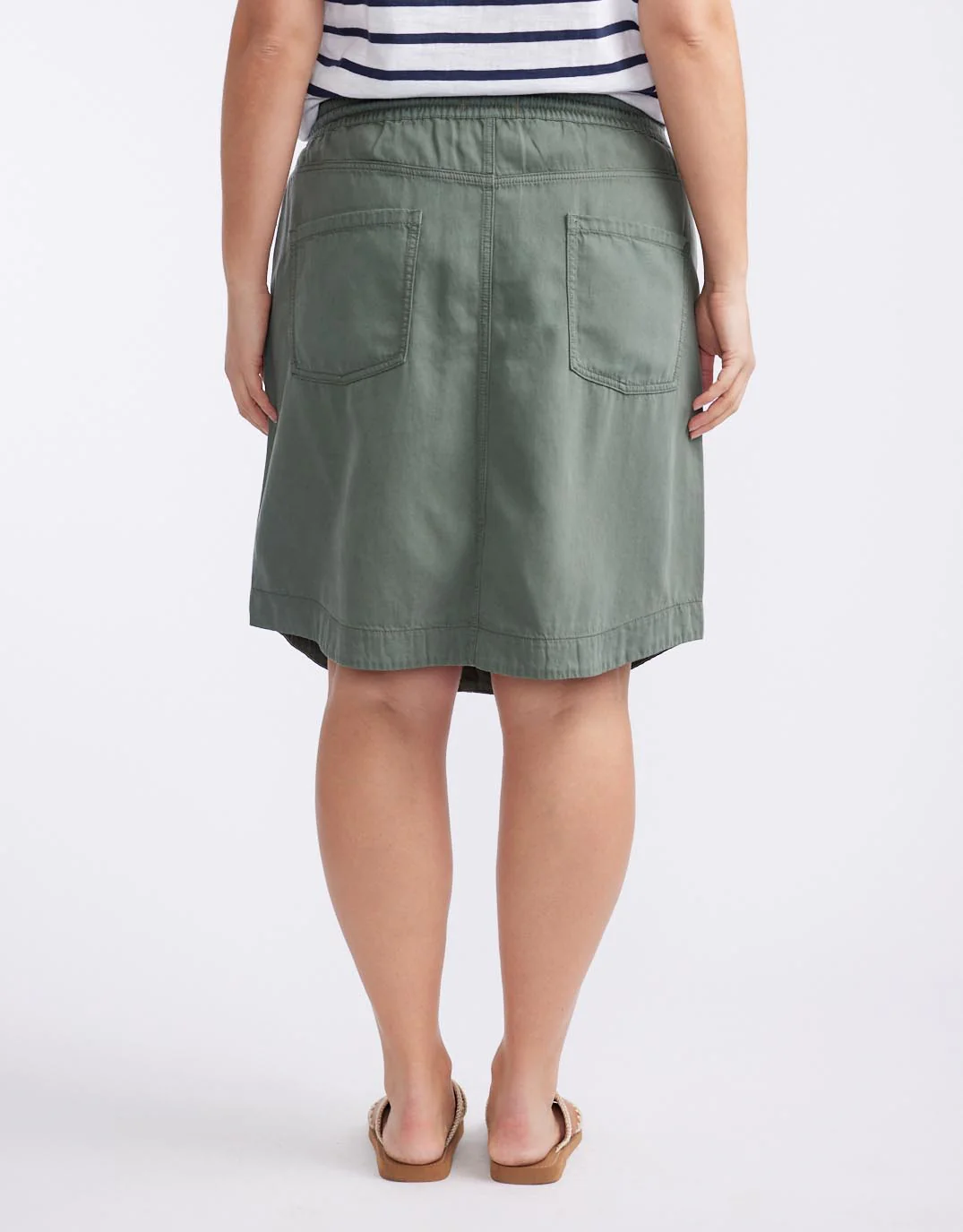 Coco Denim Skirt - Khaki - Image 12