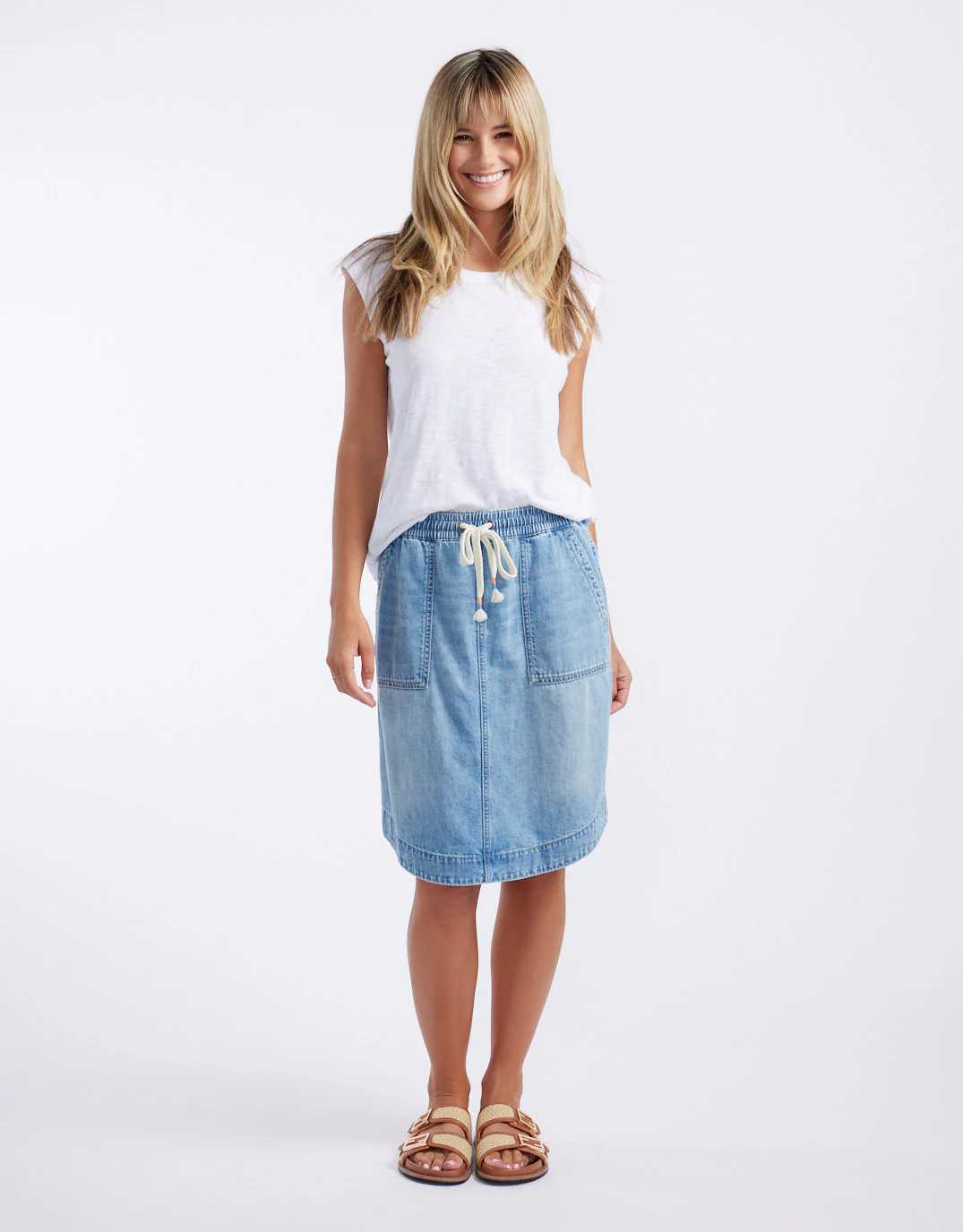 Coco Denim Skirt - Mid Wash - Image 11
